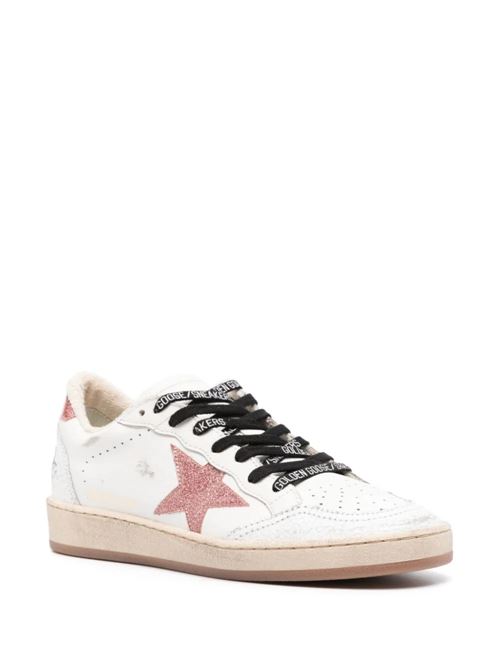 White, peach pink calf leather sneaker Golden Goose | GWF00117F00543211141